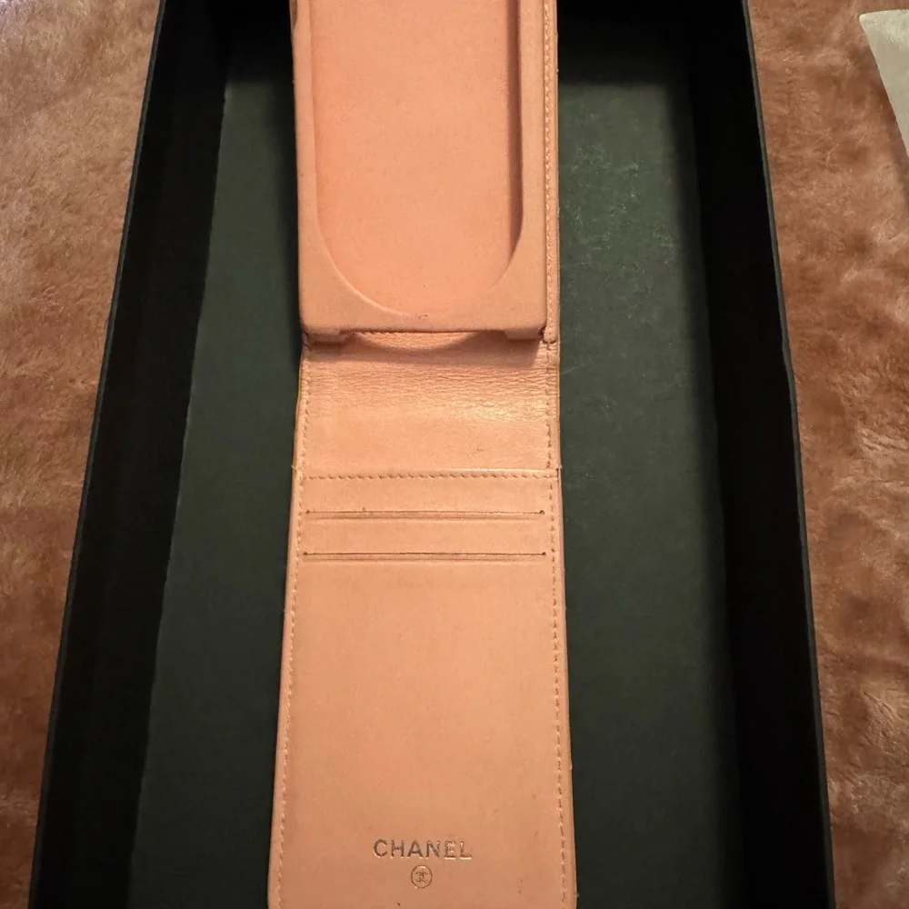 Chanel Pink Quilted Phone Case & Free iPhone